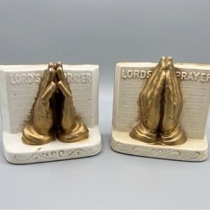 Vtg Nancy Pew Japan 3718 Praying Hands Planter Vases Pair